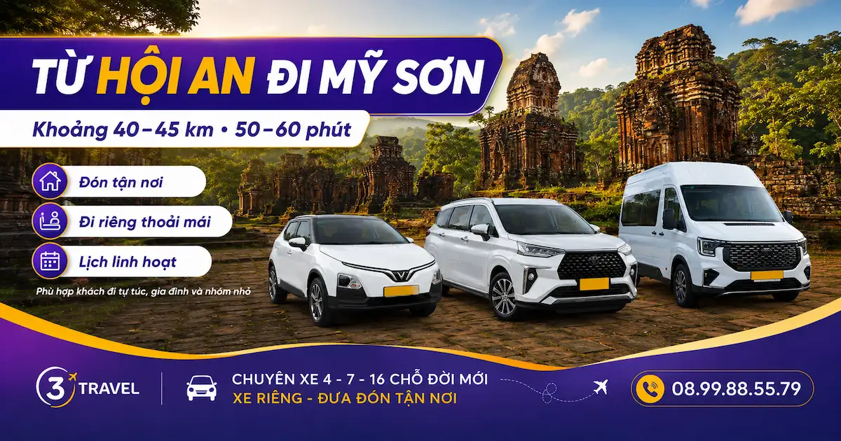 Khoảng cách Hội An đi Mỹ Sơn mất bao lâu?